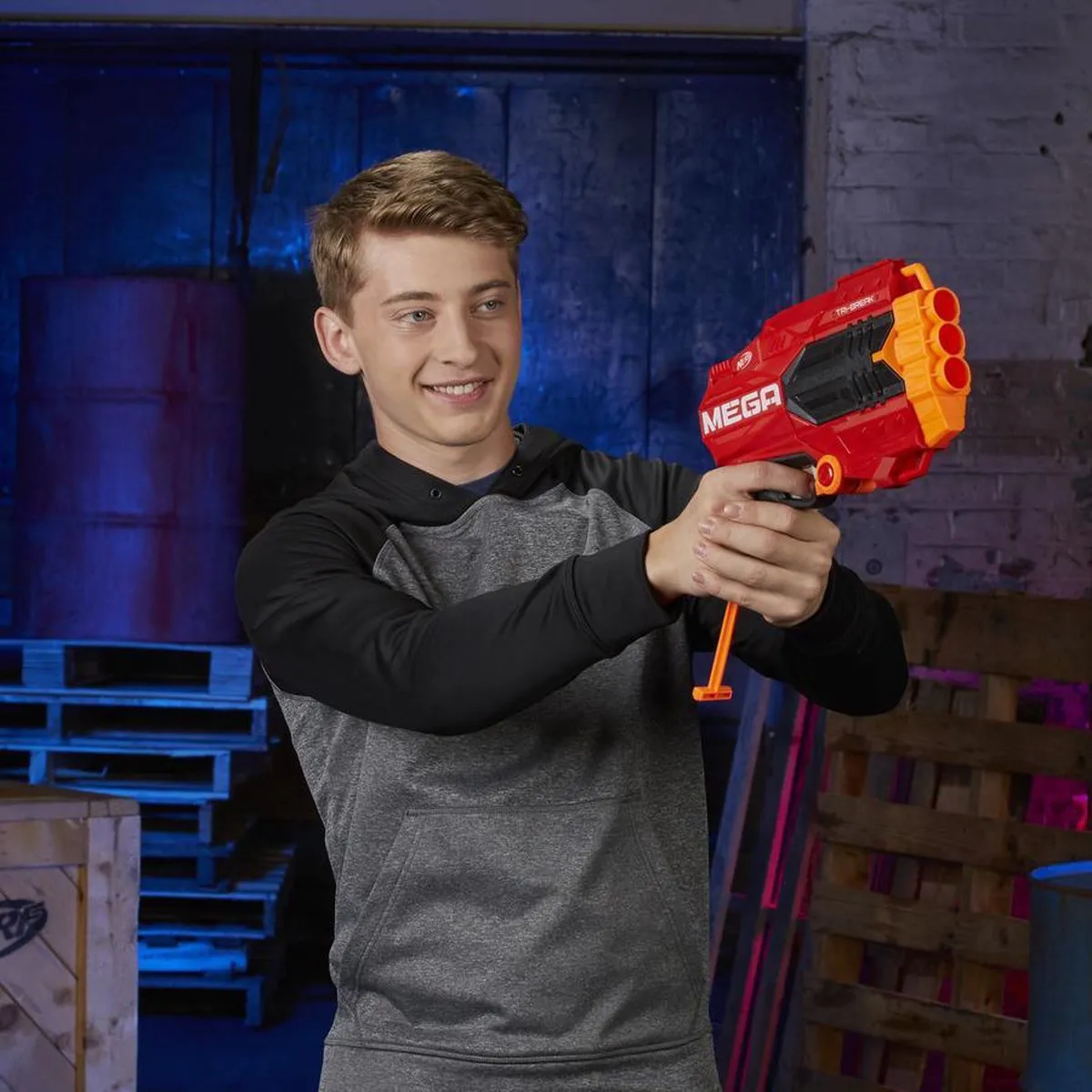 Nerf Mega Tri Break E0103 - Rood - afbeelding 6 van 6