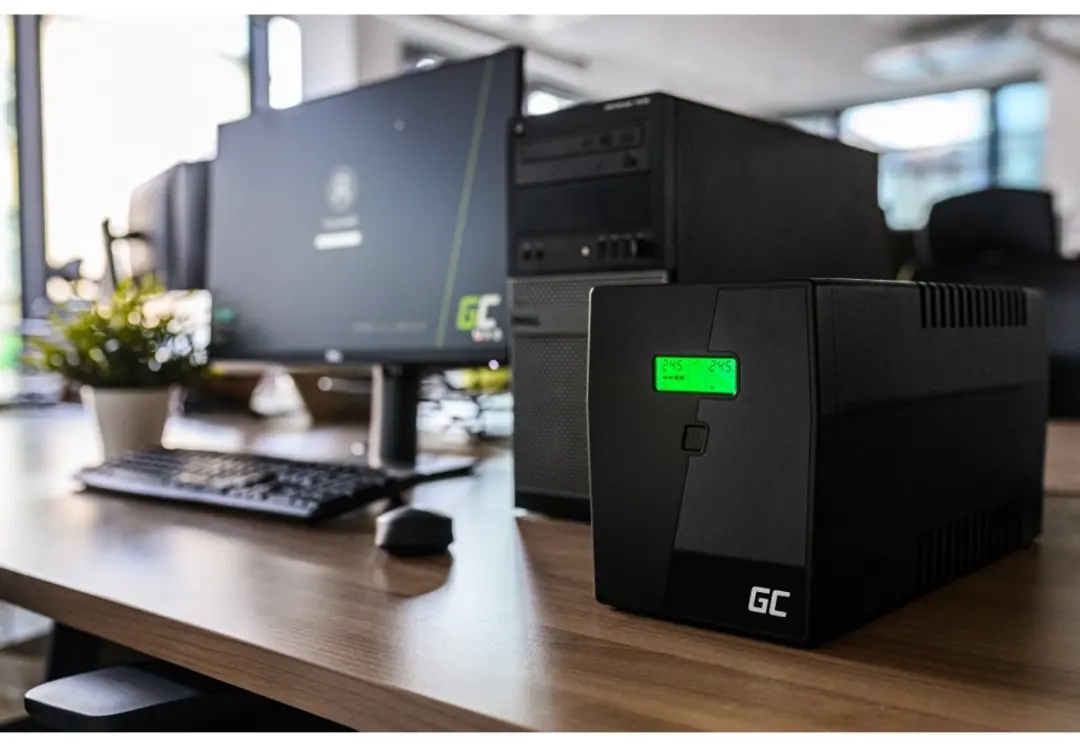 GCELL Green Cell UPS Micropower 1200W - 2000VA - Zwart