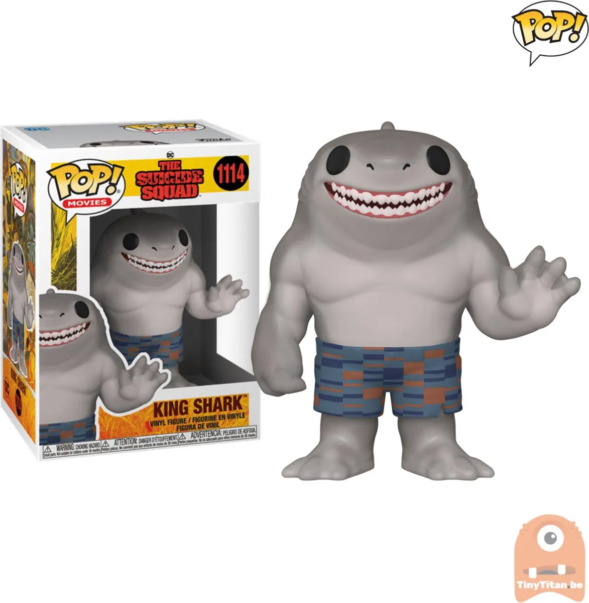 Funko DC Comics POP! King Shark 56019 - Verzamelfiguur 9cm - Multicolours