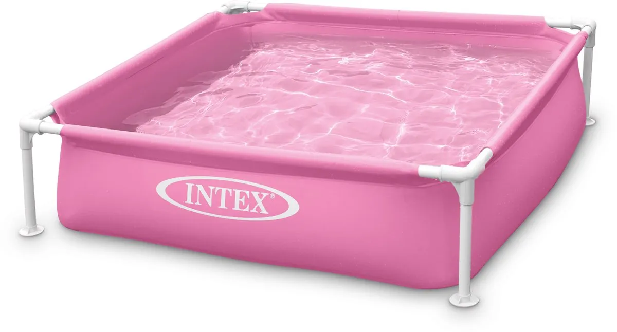 Intex Mini Frame Zwembad 122x122x30cm Roze