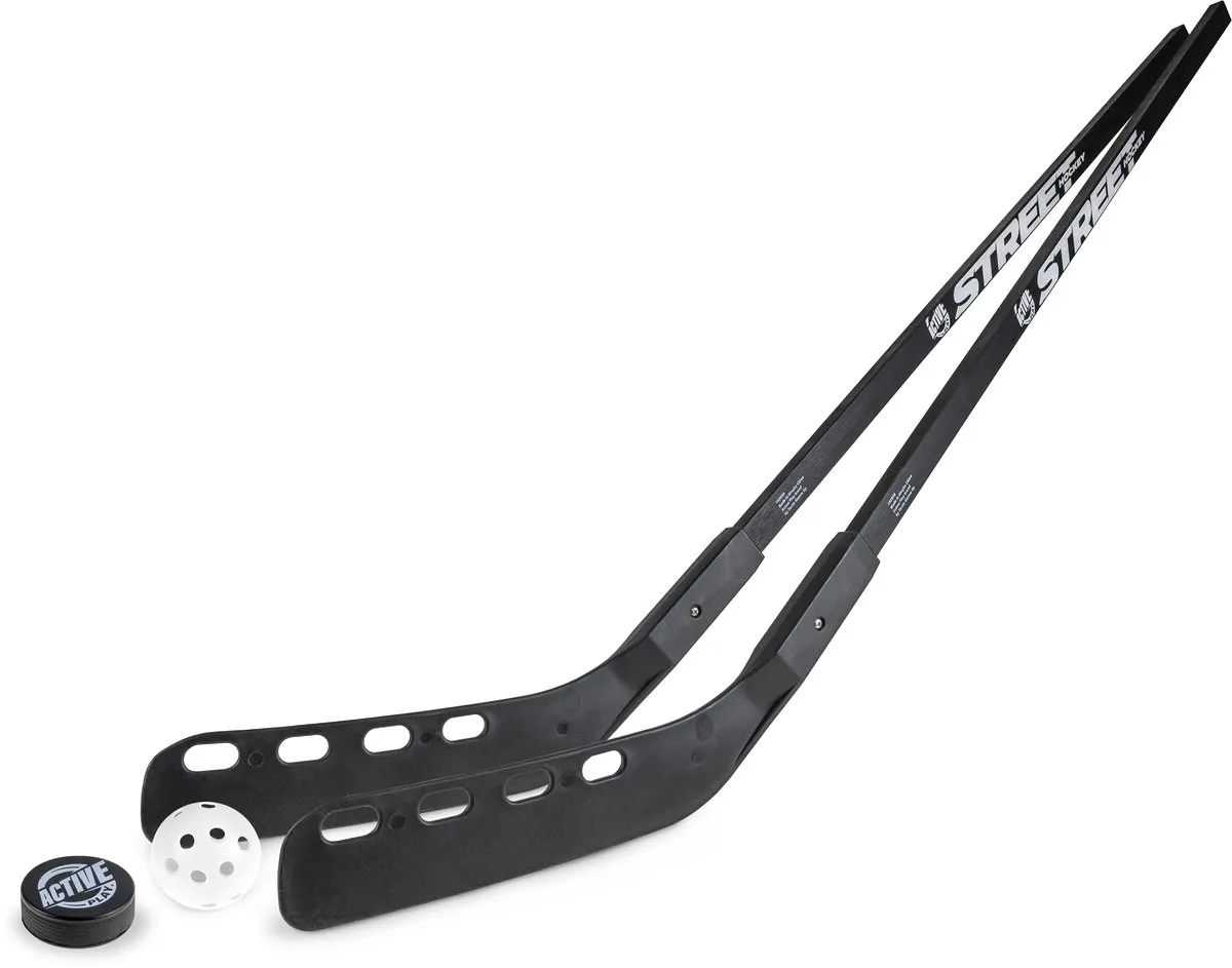 Tactic Street Hockeyset 58882 - 2 Sticks + Bal + Puck