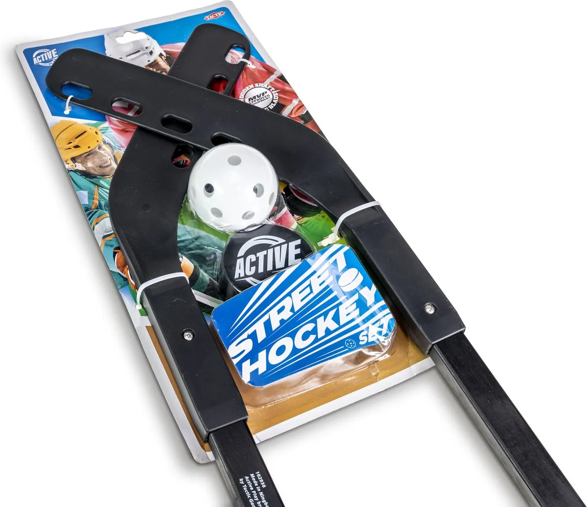Tactic Street Hockeyset 58882 - 2 Sticks + Bal + Puck