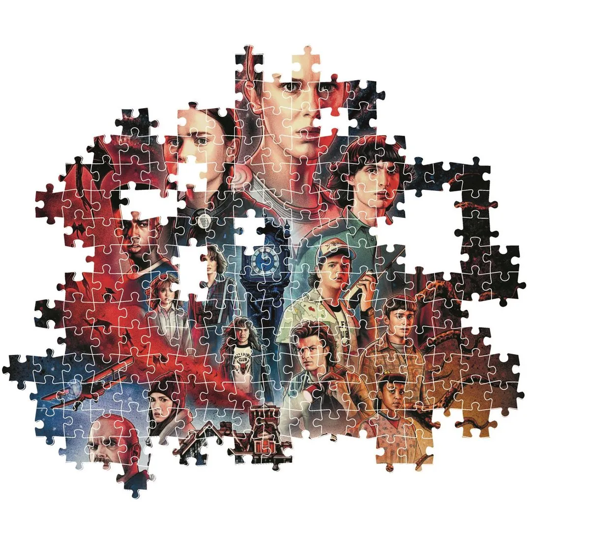 Clementoni Stranger Things Seizoen 4 Puzzel 1000 Stuks - Multikleur