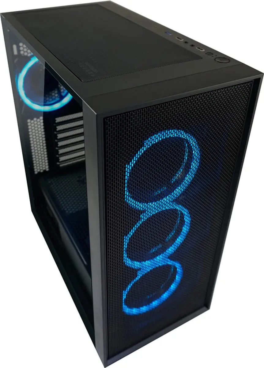 LC Power Black Wanderer X Midi Tower - Zwart