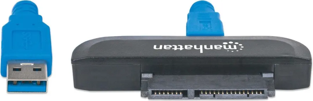 Manhattan USB 3.2 naar SATA Adapter 0.15m - Zwart - afbeelding 6 van 6