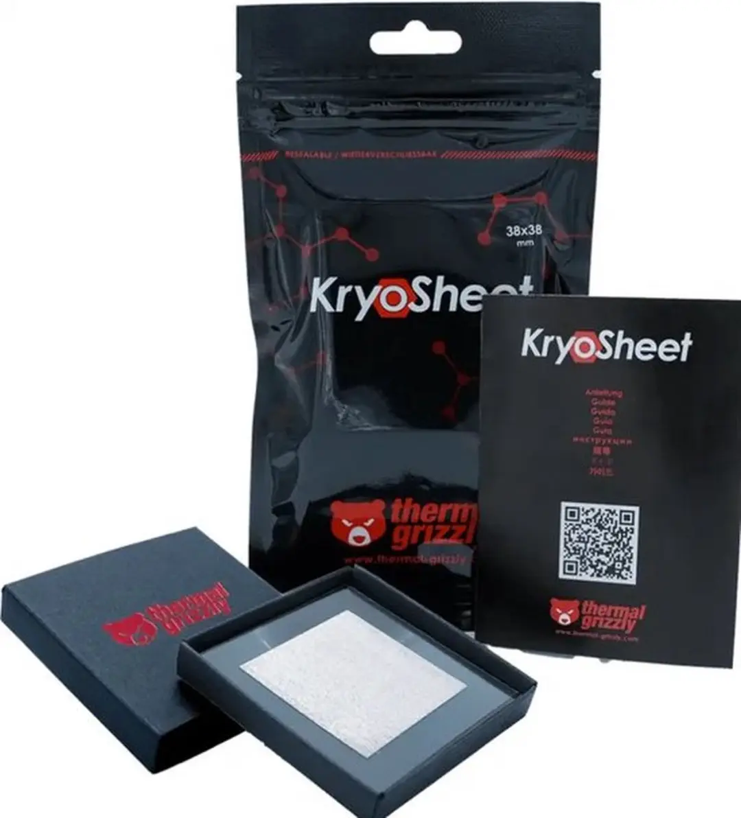 Thermal Grizzly KryoSheet TG-KS-38-38 Warmtegeleidend pad 0.2mm