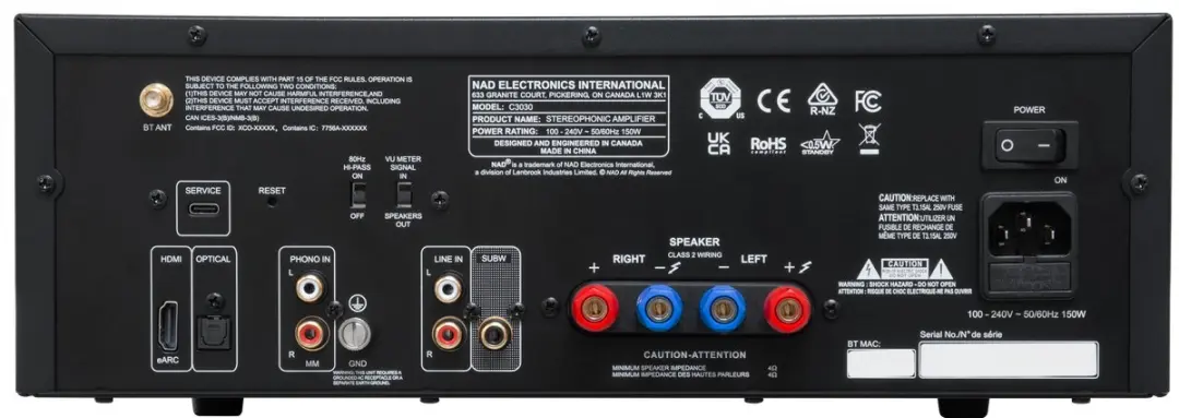 NAD C 3030 Streaming Versterker - Zwart