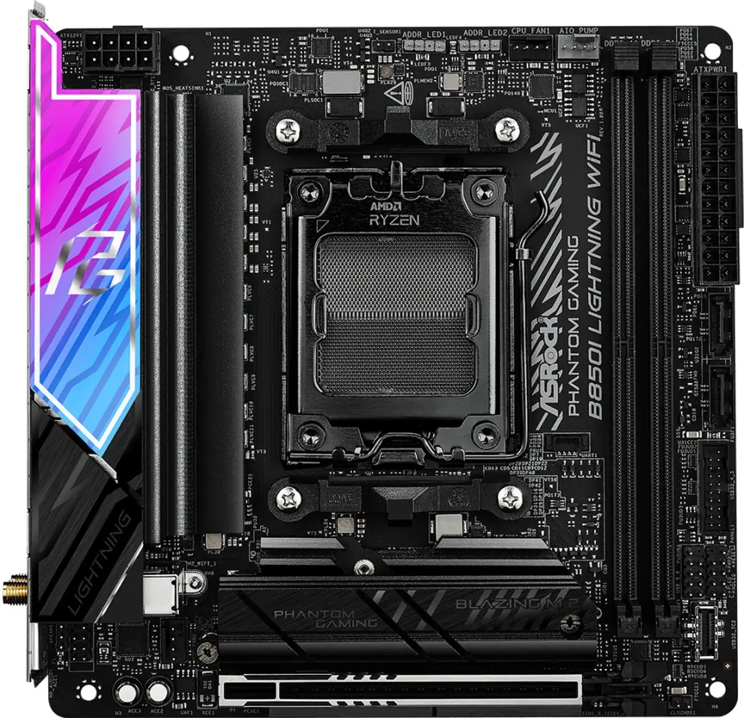 ASRock B850I Lightning WiFi AM5 Mini-ITX Moederbord - WiFi 6E