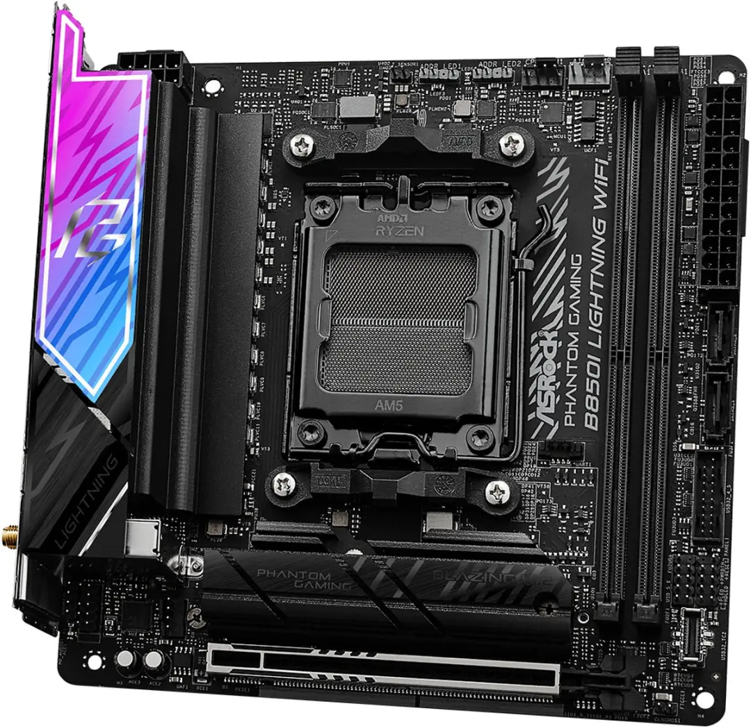 ASRock B850I Lightning WiFi AM5 Mini-ITX Moederbord - WiFi 6E