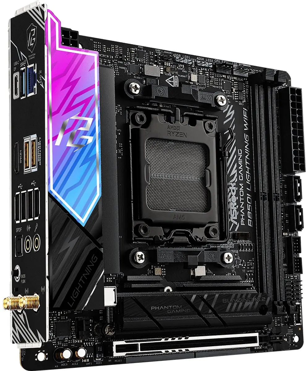 ASRock B850I Lightning WiFi AM5 Mini-ITX Moederbord - WiFi 6E