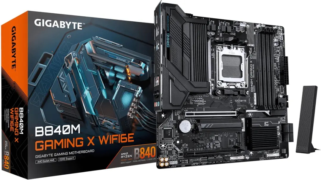 Gigabyte B840M Gaming X WF6E AM5 Micro-ATX Moederbord