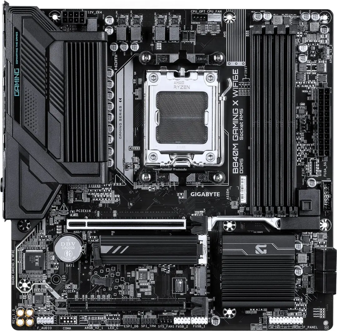 Gigabyte B840M Gaming X WF6E AM5 Micro-ATX Moederbord