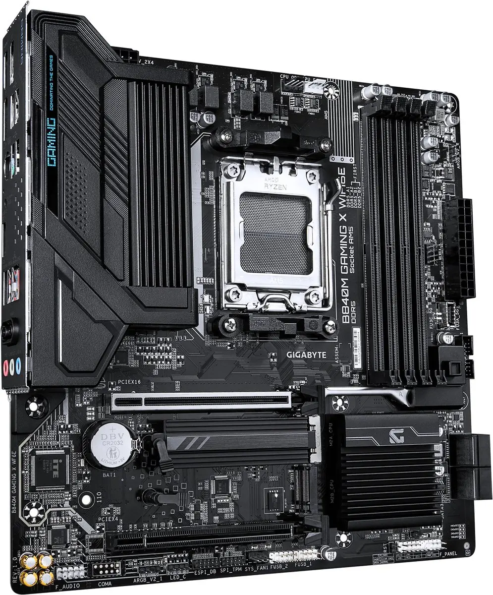 Gigabyte B840M Gaming X WF6E AM5 Micro-ATX Moederbord