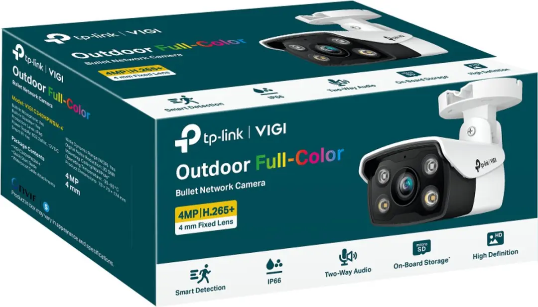 TP-Link VIGI C340 IP-Beveiligingscamera 4mm - 2560x1440 - Zwart/Wit