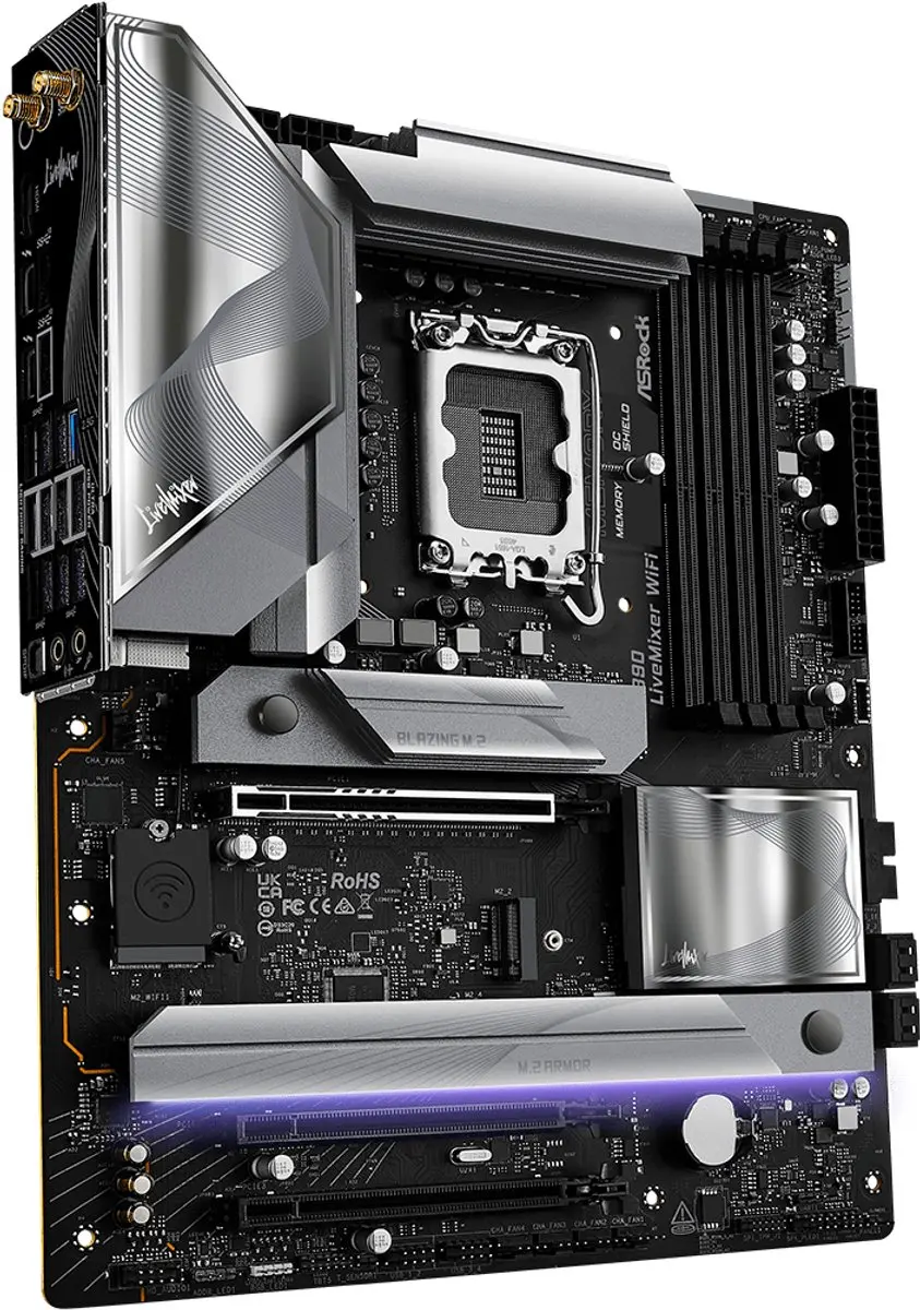 ASRock Z890 LiveMixer WiFi ATX Moederbord - Intel Z890 Socket 1851
