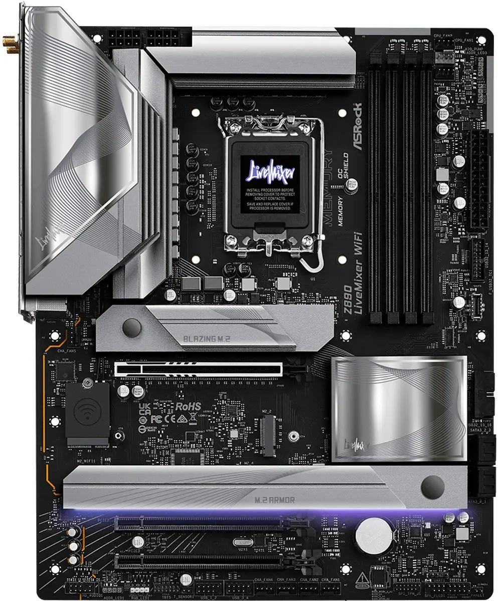 ASRock Z890 LiveMixer WiFi ATX Moederbord - Intel Z890 Socket 1851
