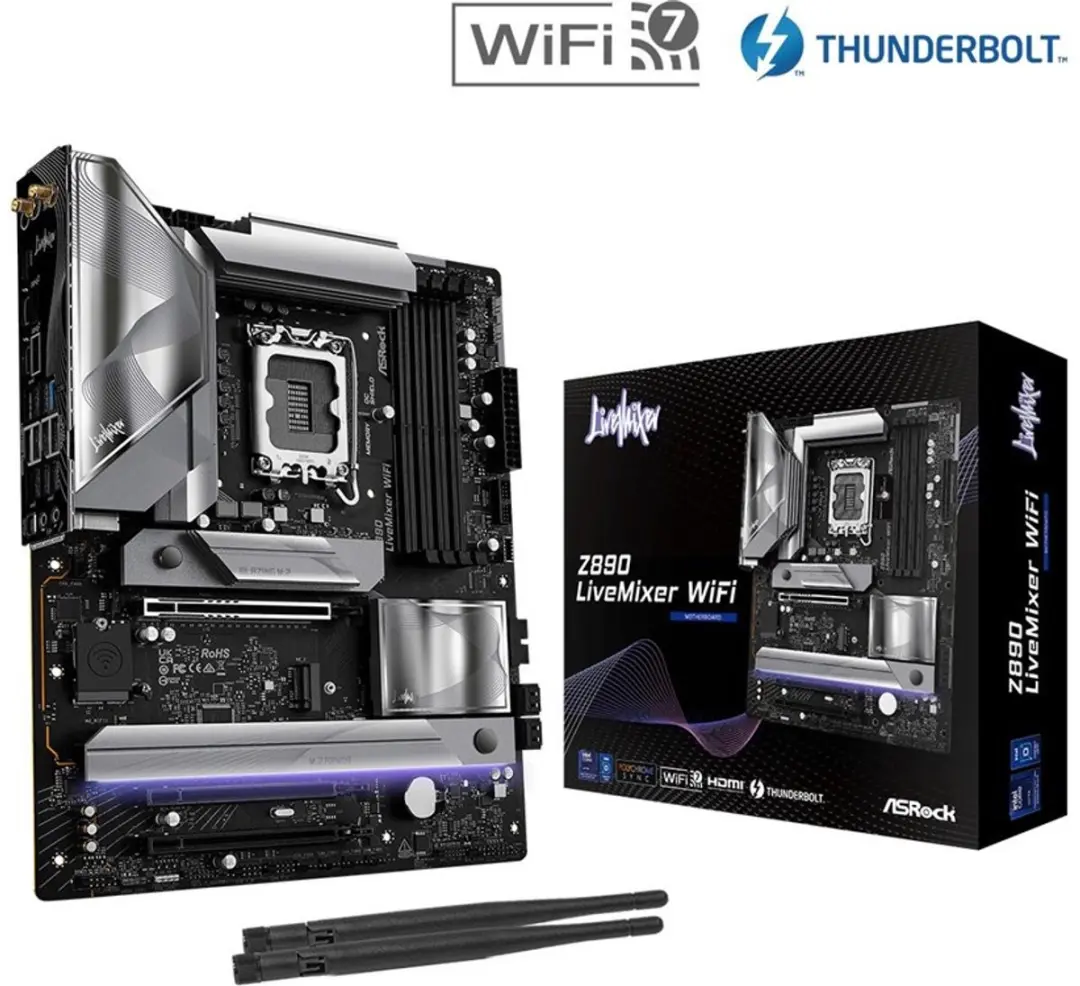 ASRock Z890 LiveMixer WiFi ATX Moederbord - Intel Z890 Socket 1851