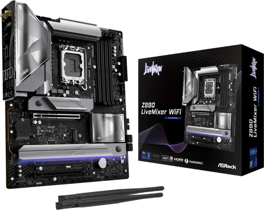 ASRock Z890 LiveMixer WiFi ATX Moederbord