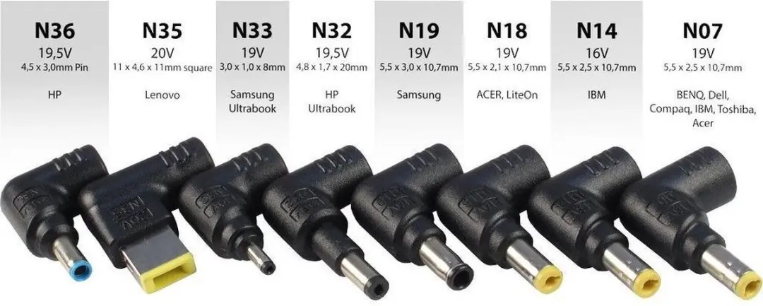 INTER-TECH ARGUS NB-90SA Netvoeding 90W - Zwart
