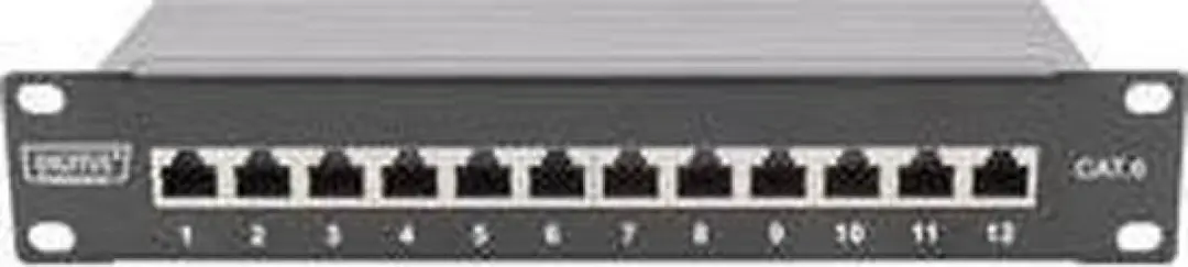 Digitus DN-91612S Netwerkpatchpaneel 12 Poorten CAT 6 - 1 HE