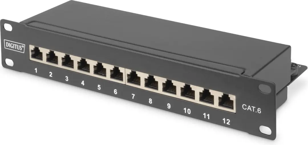 Digitus DN-91612S Netwerkpatchpaneel 12 Poorten CAT 6