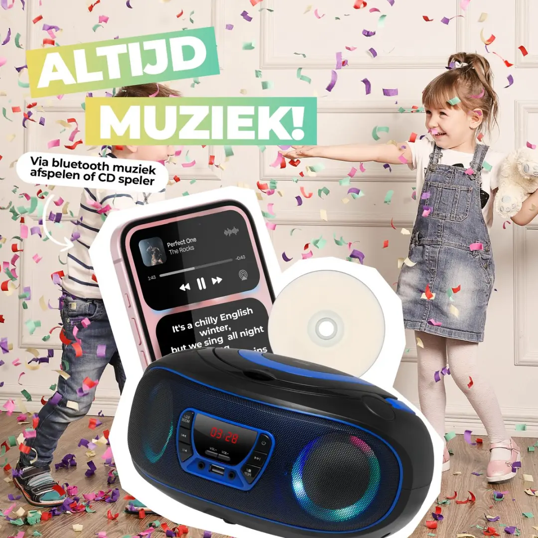 Denver Draagbare Radio CD Speler TCL212BT - Blauw