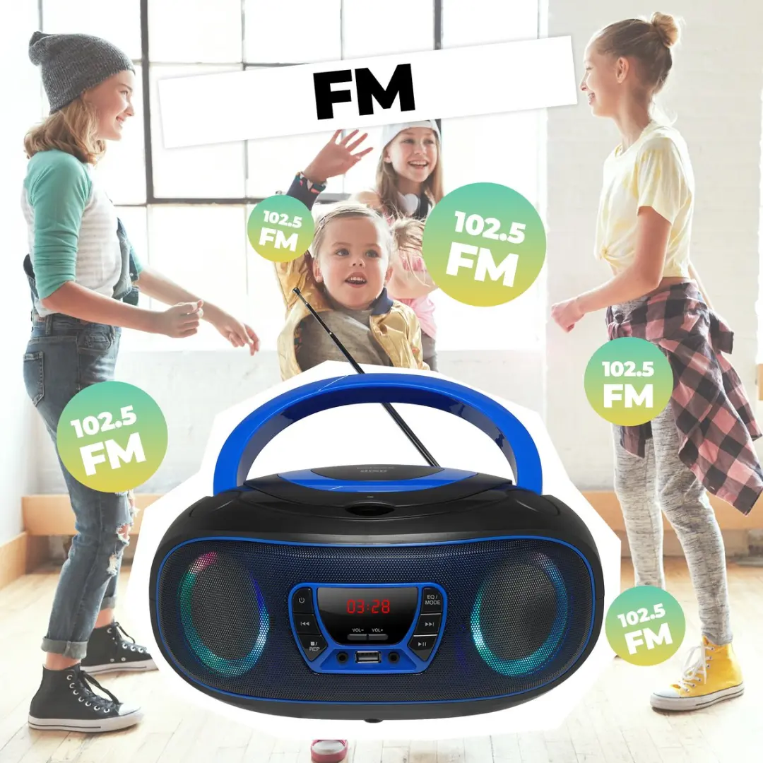 Denver Draagbare Radio CD Speler TCL212BT - Blauw