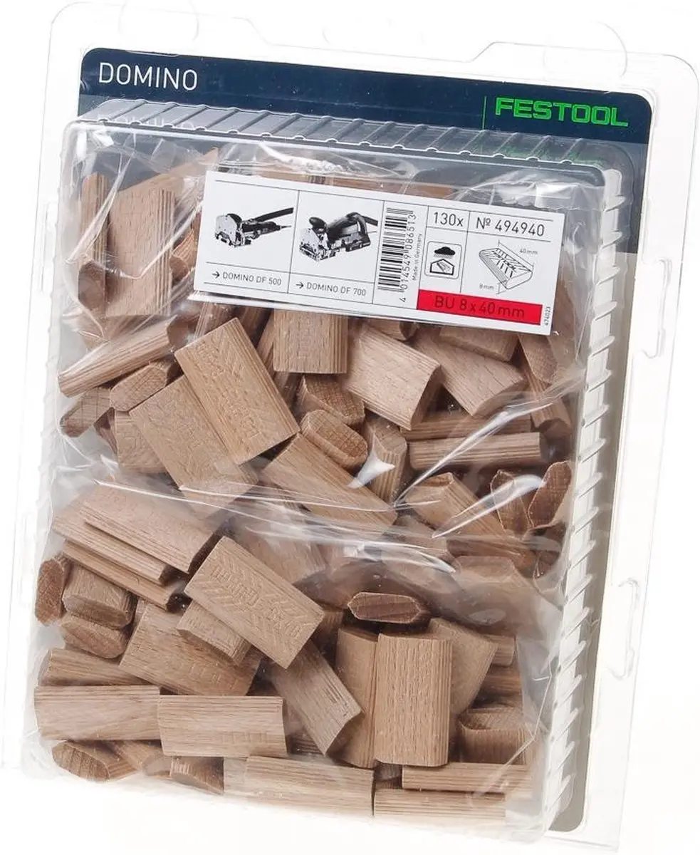 Festool D 8x40/130 BU DOMINO Beuken - 130 Stuks