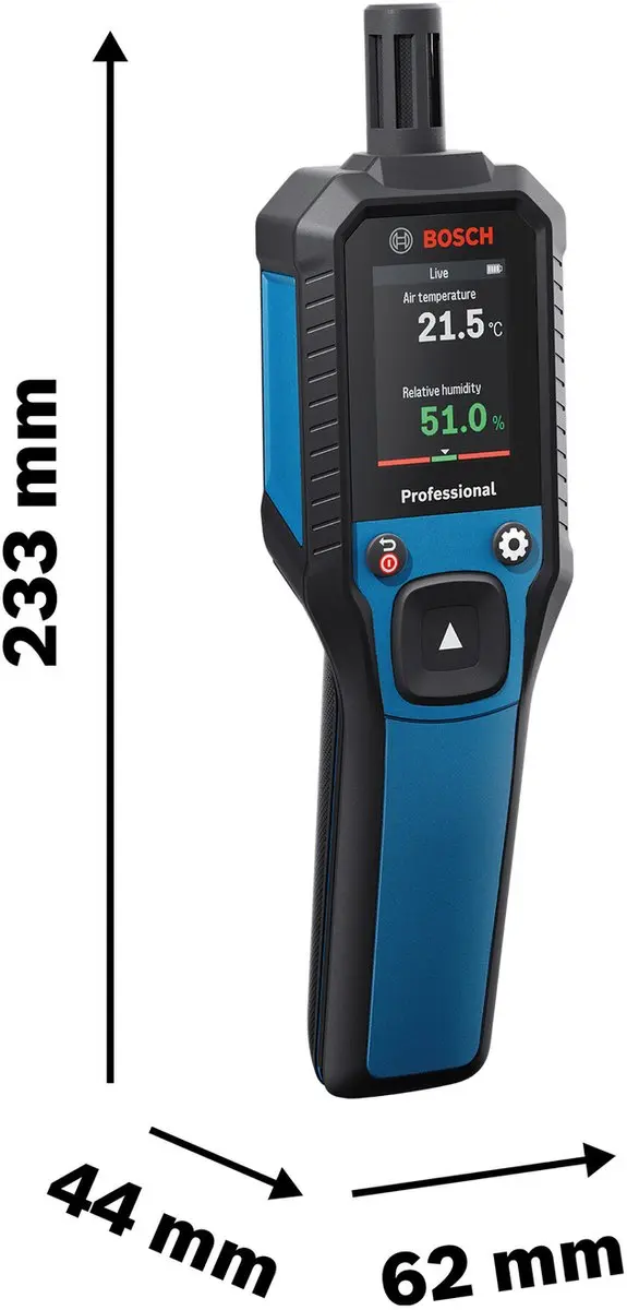 Bosch Professional GDH 1-17 Vochtmeter - Blauw/Zwart