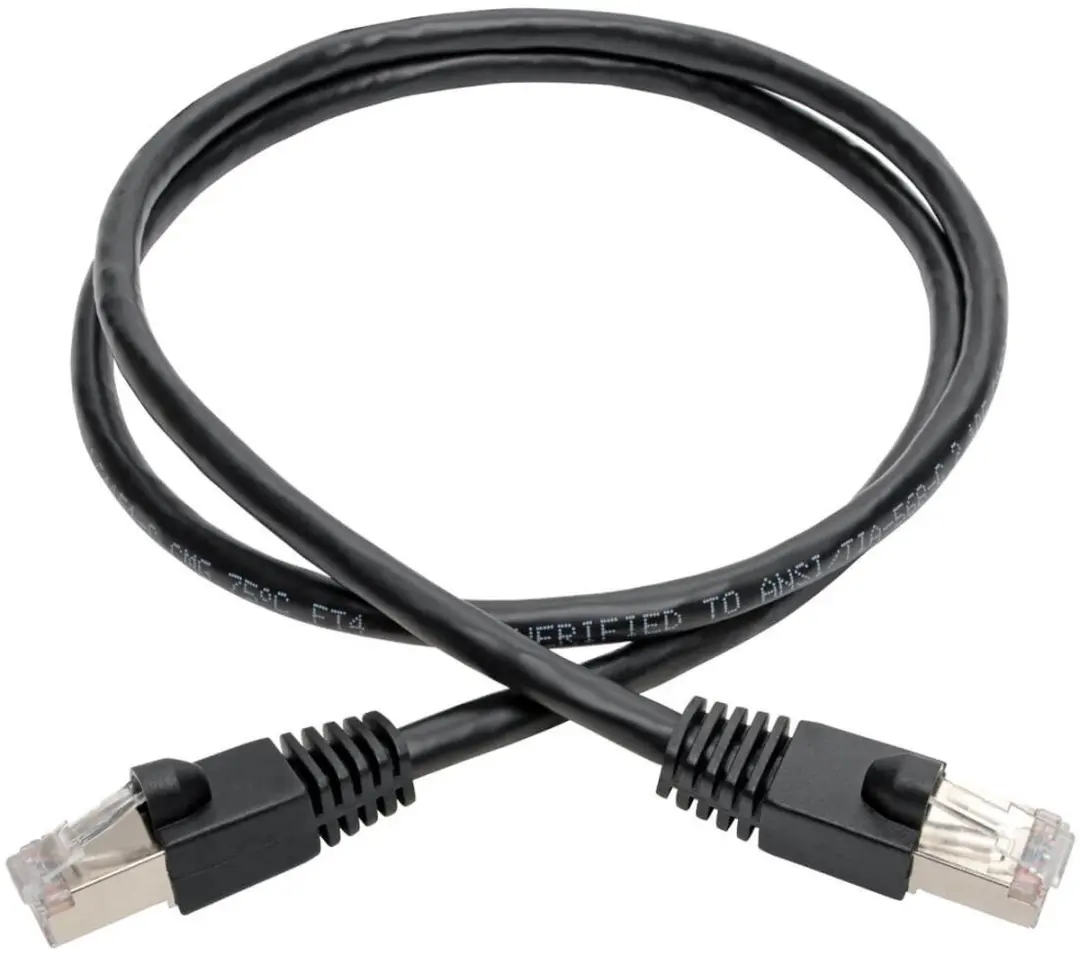 Tripp Lite N262-003-BK Netwerkkabel Cat6a U/FTP 0,9m - Zwart