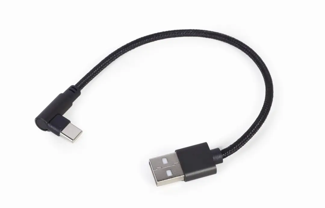 Cablexpert USB Type-C Haakse Kabel 0.2m - Zwart