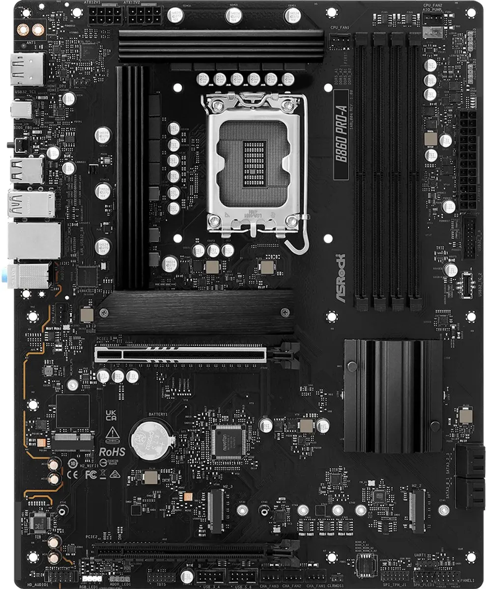 ASRock B860 Pro-A Moederbord - ATX LGA1851 DDR5