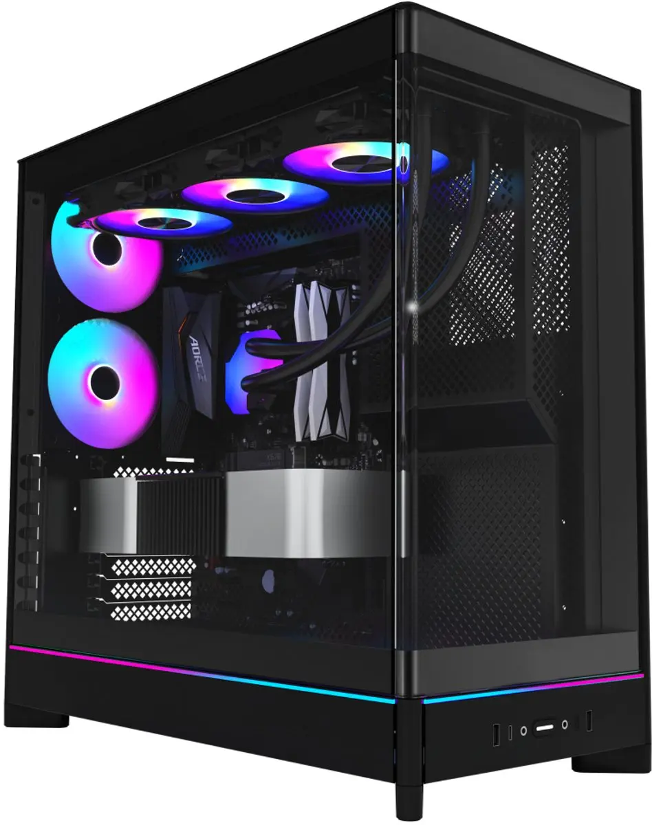 Montech HS02 PRO Midi Tower PC-behuizing - Zwart