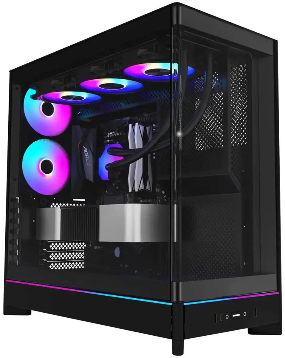 Montech HS02 PRO Midi Tower PC-behuizing - Zwart