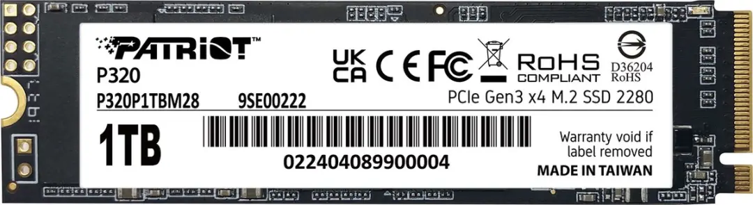 Patriot Viper P320 P320P1TBM28 SSD NVMe 1TB