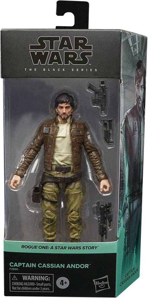 Hasbro Star Wars Actiefiguur Captain Cassian Andor 15 cm Rogue One Black Series 2021 Multicolours