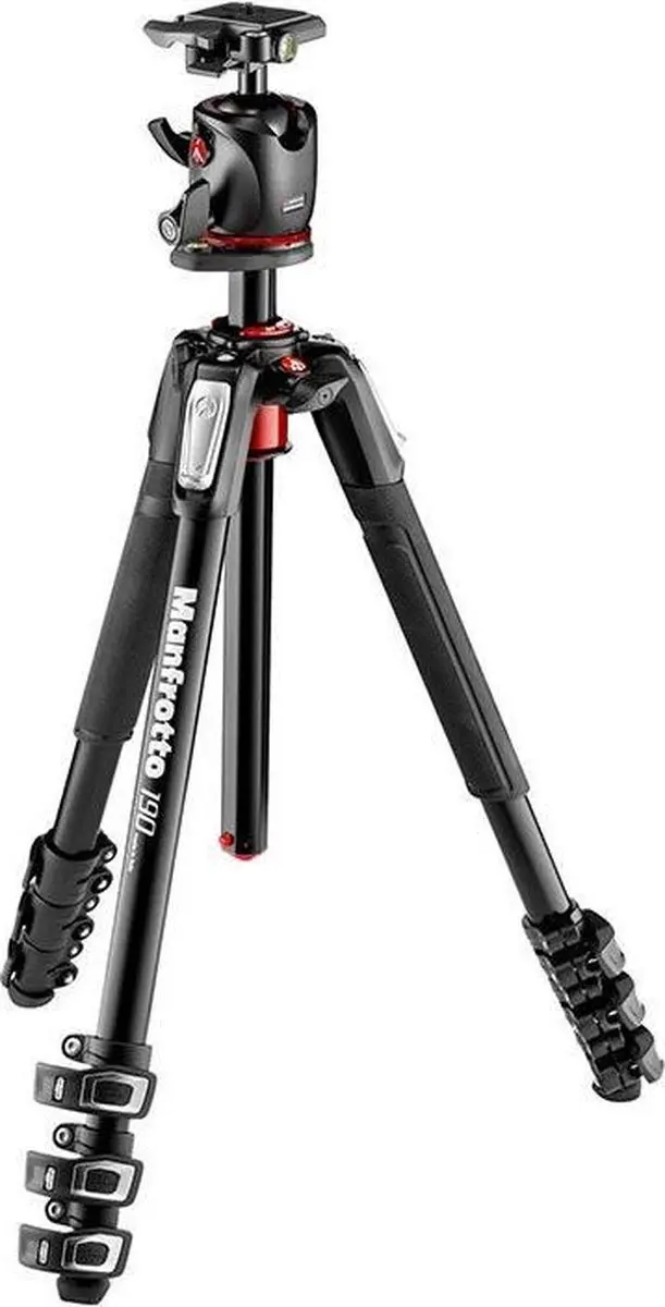 Manfrotto 190XPRO4-BHQ2 Statief - 4 Secties - Zwart