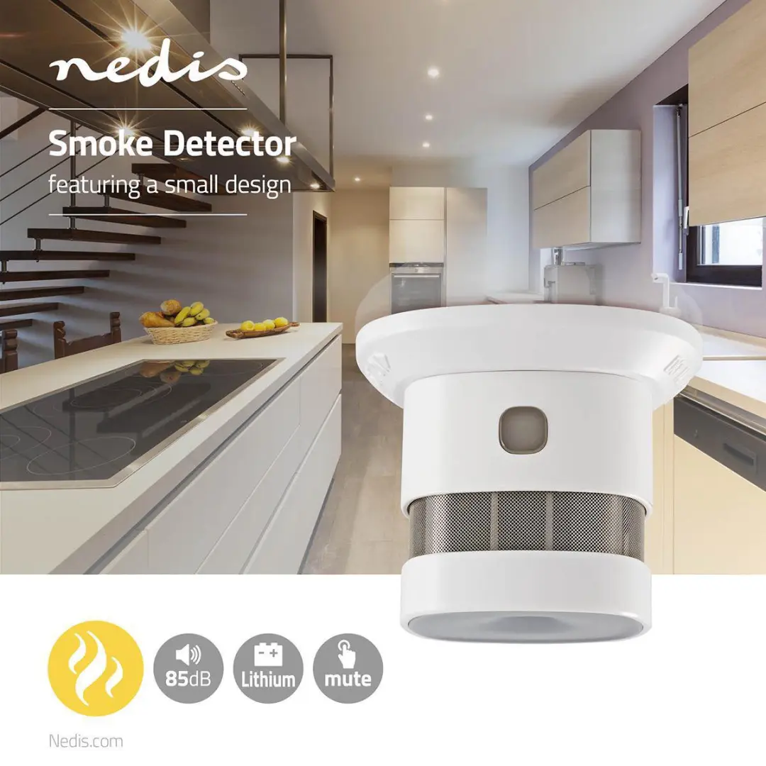 Nedis Rookmelder 10 Jaar Wit - 85 dB