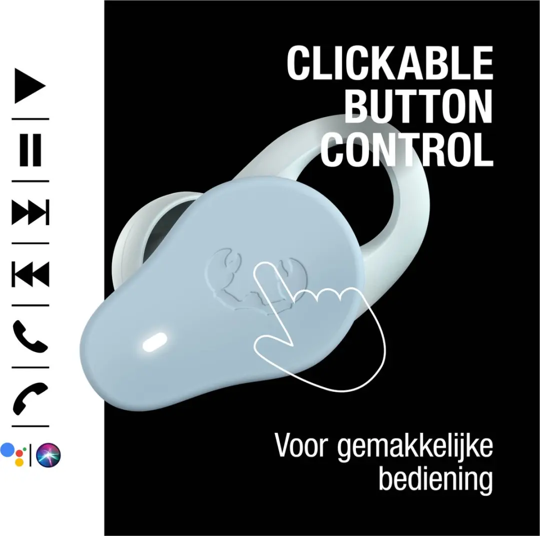Fresh 'n Rebel Twins Rush Oordopjes - Active Noise Cancelling - Bluetooth 5.3 - Dusky Blue - afbeelding 6 van 6