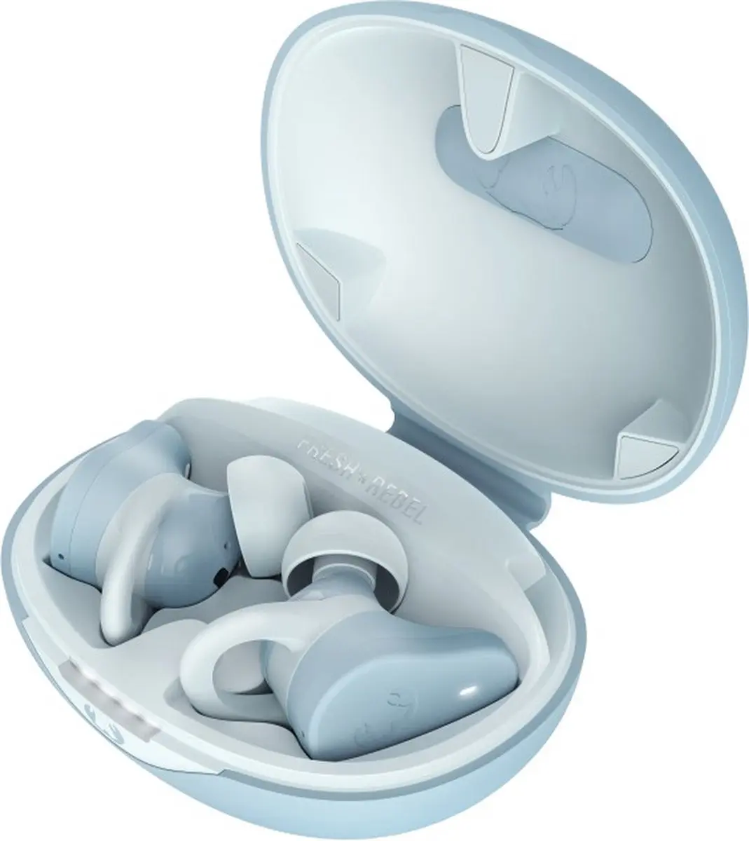 Fresh 'n Rebel Twins Rush Oordopjes - Active Noise Cancelling - Bluetooth 5.3 - Dusky Blue