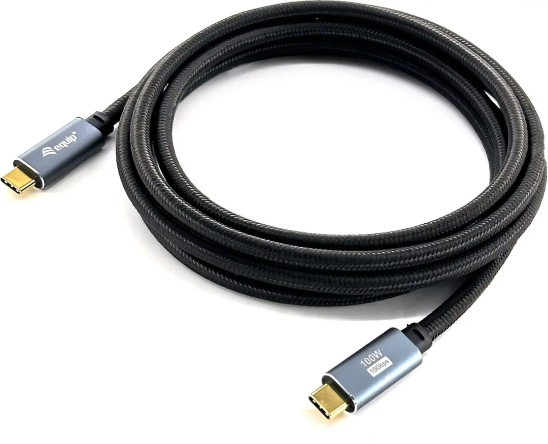 Equip USB-C Kabel 2m USB 3.2 Gen 2 - Zwart - afbeelding 6 van 6