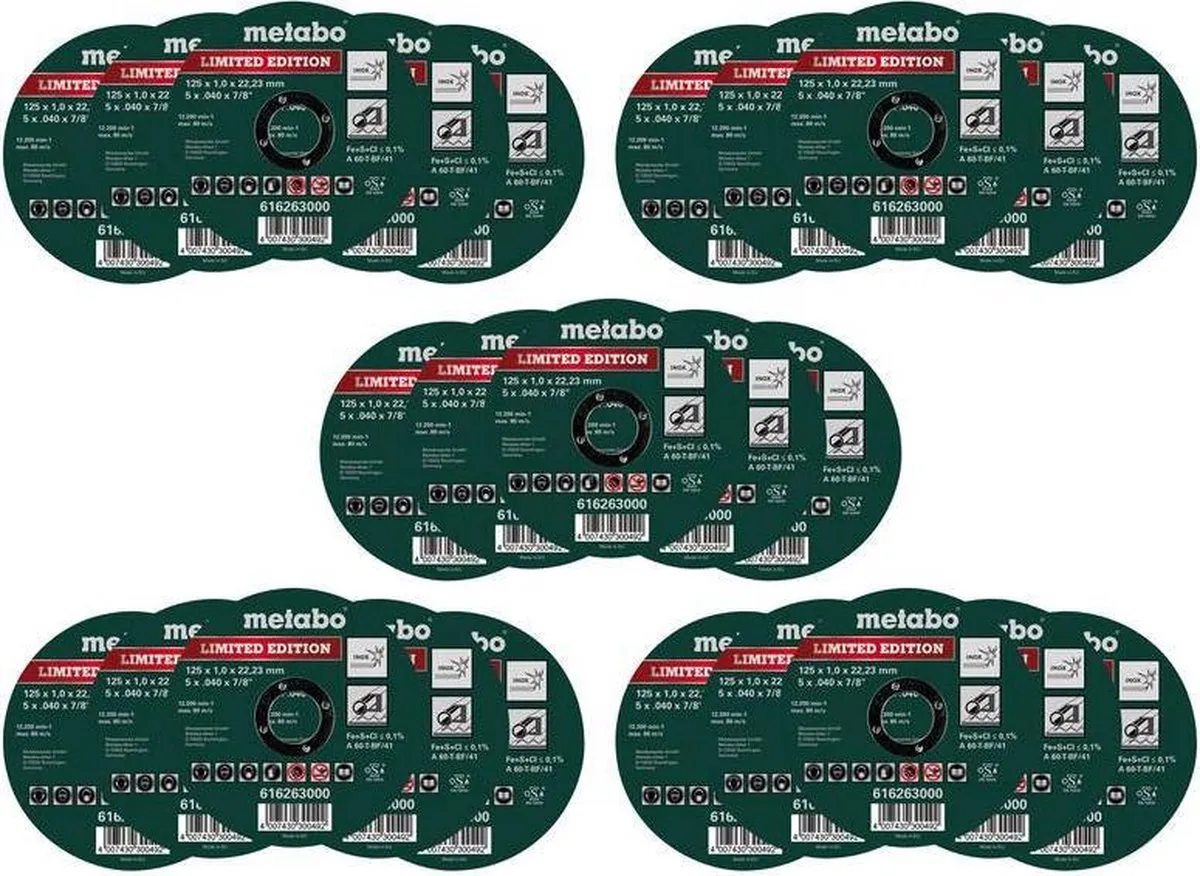 Metabo Snijschijf Inox Special Edition II 125mm - Metaal