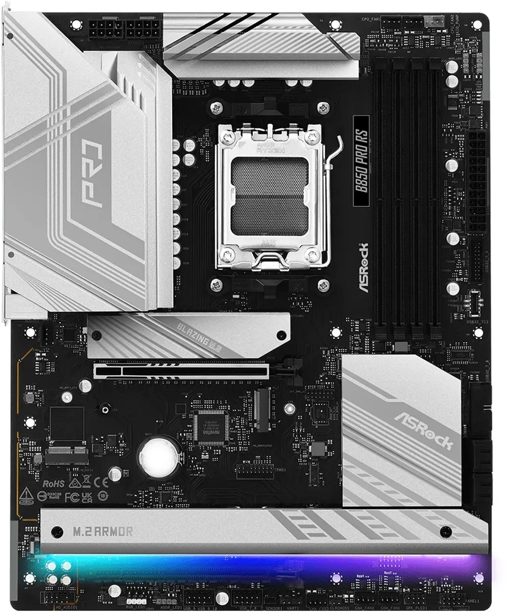 ASRock B850 Pro RS Moederbord - AM5 - DDR5 - ATX