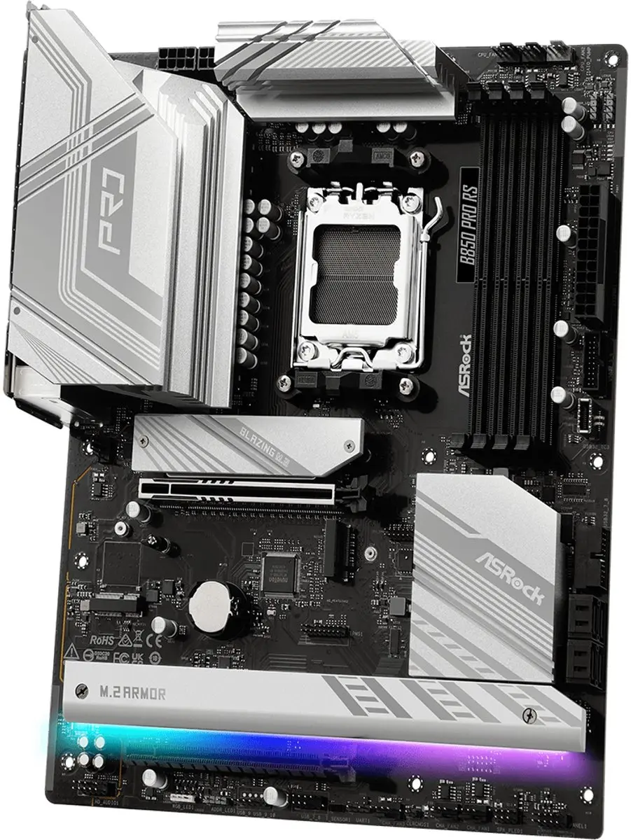 ASRock B850 Pro RS Moederbord - AM5 - DDR5 - ATX