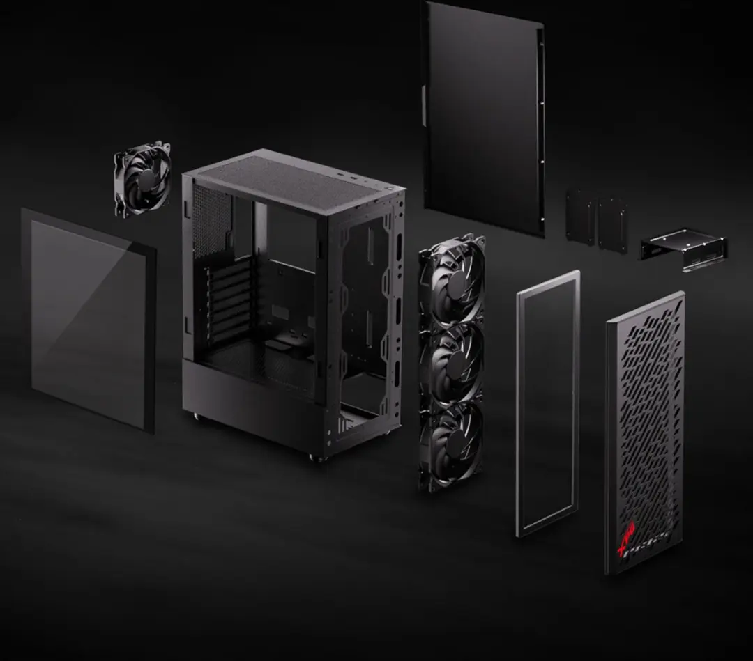 ADATA XPG Valor Air Midi Tower - Zwart