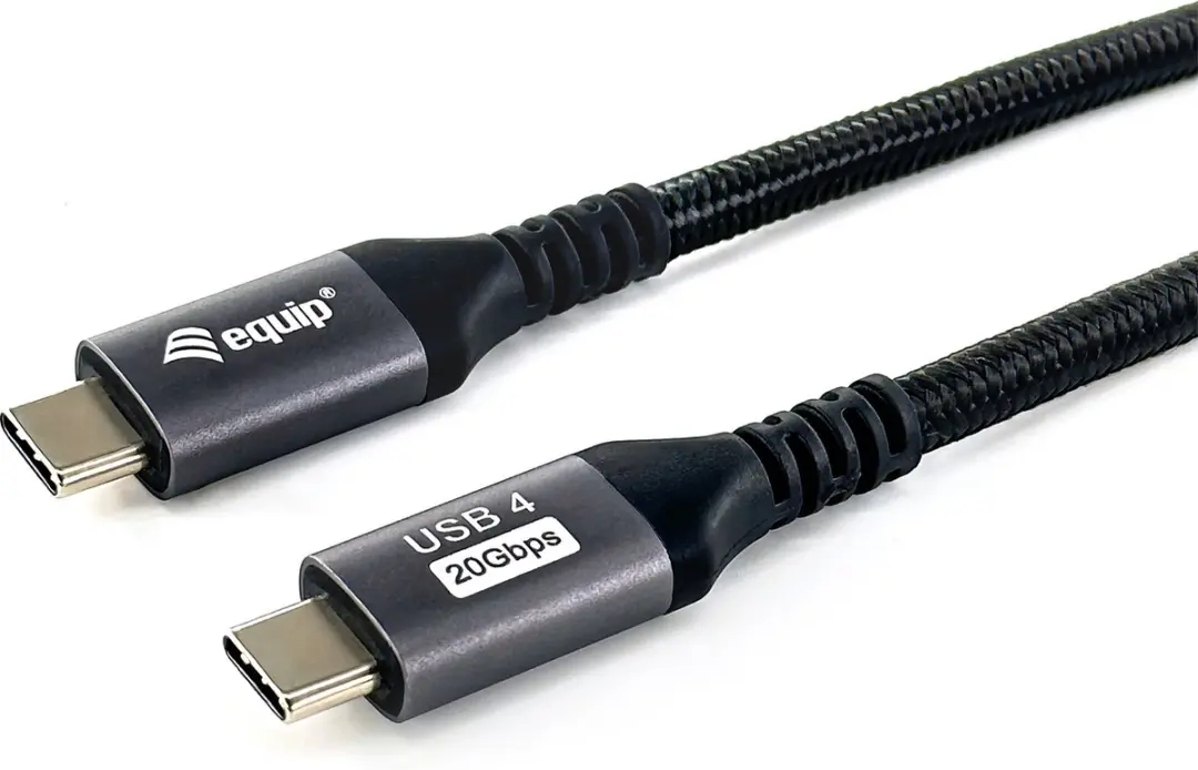 Equip USB4 Gen 2x2 USB-C Kabel 2m - Zwart