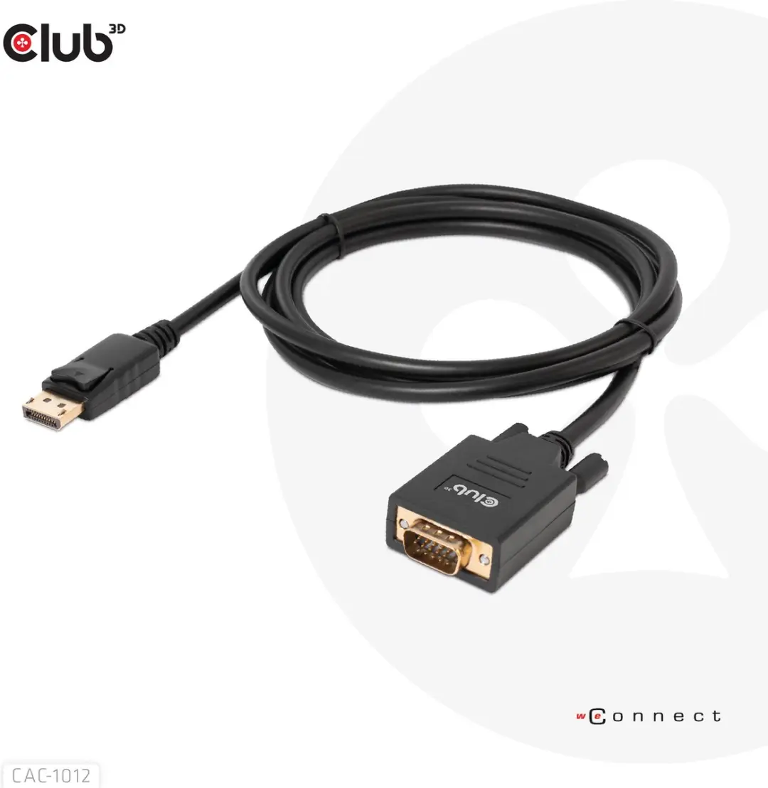 DisplayPort-naar-VGA-kabel CAC-1012 - 2m - Zwart