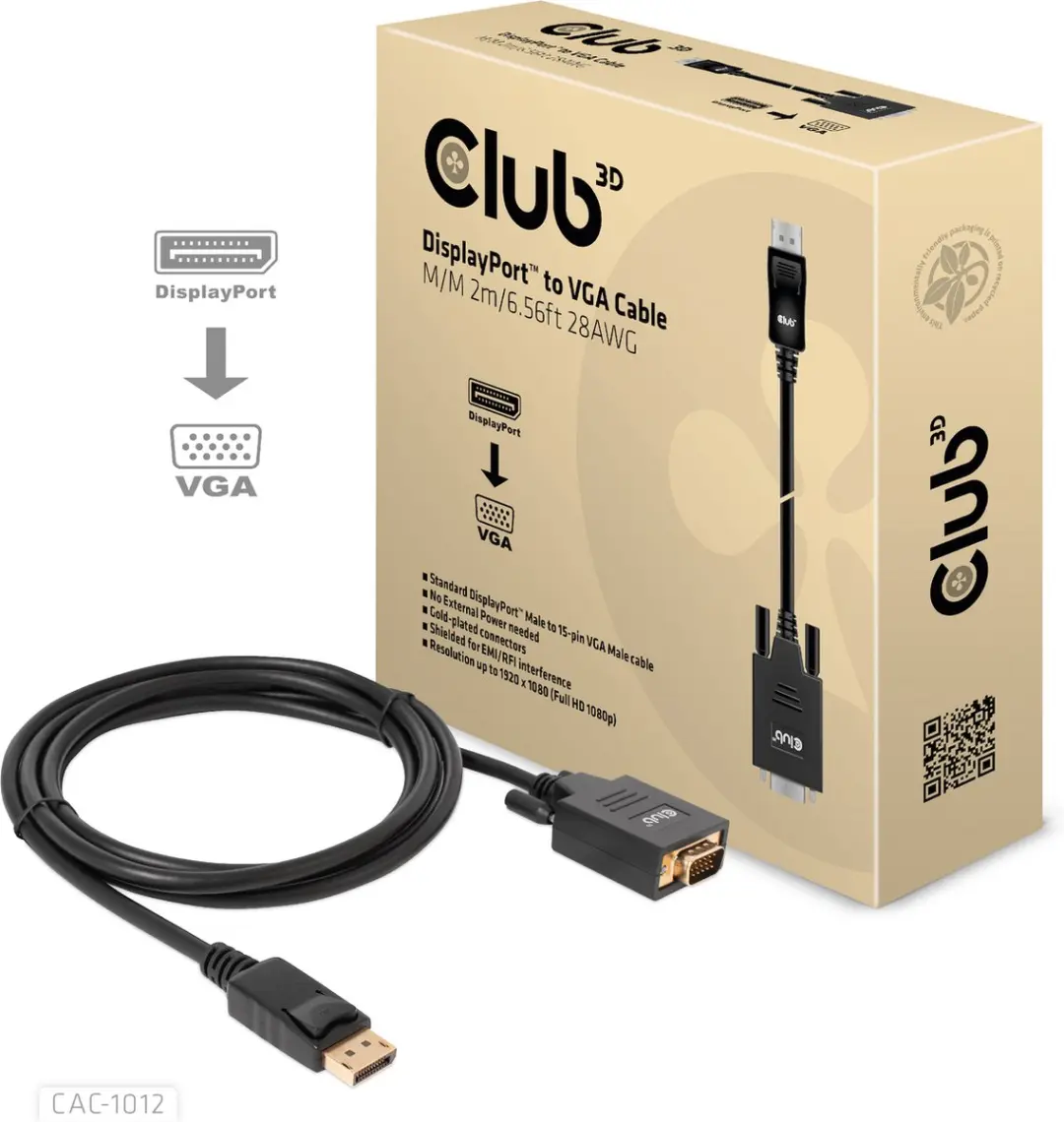 DisplayPort-naar-VGA-kabel CAC-1012