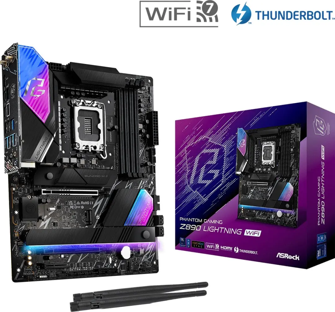 ASRock Z890 Lightning WiFi ATX Moederbord - LGA 1851