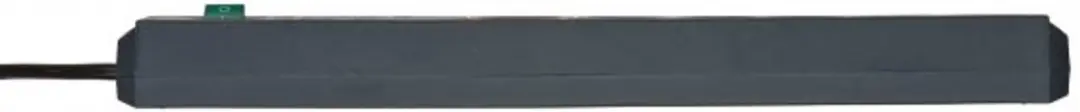 Brennenstuhl Secure-Tec Automatische Stekkerdoos 6x - 19.500A - Antraciet